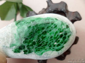 精品展示 天然緬甸陽綠翡翠原石，大開窗設計彰顯翠色欲滴之美