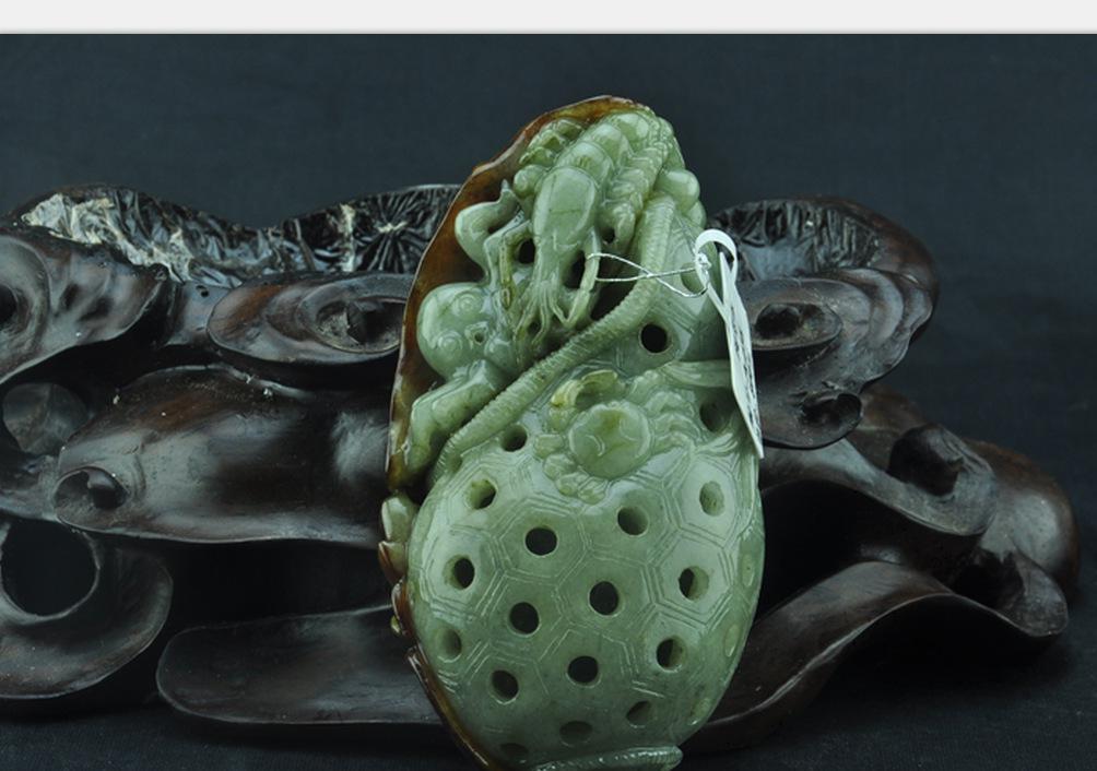 翡翠透雕的藝術——漁獲圖的寓意與工藝之美